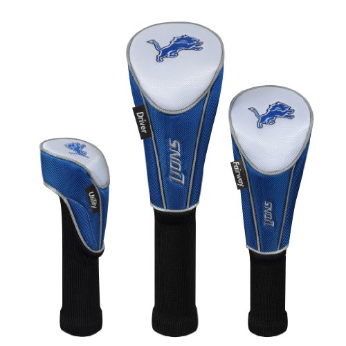 Detroit Lions Set of 3 Headcovers