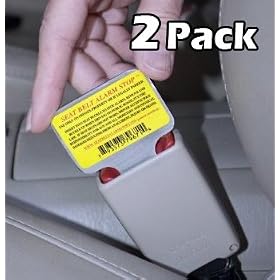 Seatbelt Alarm Stop - No More Dinging! - Shuts off your obnoxious Seatbelt alarm - 2 Pack