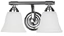 Yosemite Home Decor 5922CH 12.5-Inch 2-Light Bathroom Vanity, Chrome