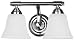 Yosemite Home Decor 5922CH 12.5-Inch 2-Light Bathroom Vanity, Chrome
