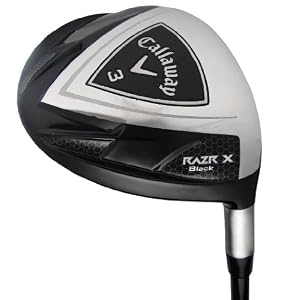Callaway Men's RAZR X Black Ti Golf Fairway Wood, Right