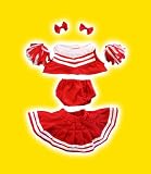 Red & White Cheerleader outfit fits 8 - 10 Stuffed Animal kits & most Webkinz & Shining Star animals