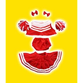 Red & White Cheerleader clothes fits 18