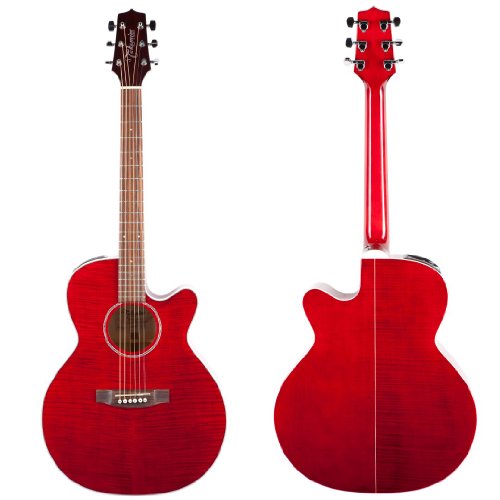 Takamine G Series EG440CSTRY NEX Acoustic Electric Guitar, Transparent Red