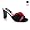 301-4 Black-Red Satin