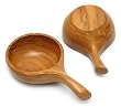 Wood bowls, 'Classic' (pair)
