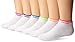 adidas Youth Kids-Girl's Superlite Low Cut Socks (6 Pair), White/Solar Pink/Solar Green/Solar Blue/Vivid Pink, Large, (Shoe Size 3Y-9)