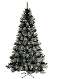 6.5' Pre-Lit Black Ash Artificial Christmas Tree - Clear Lights