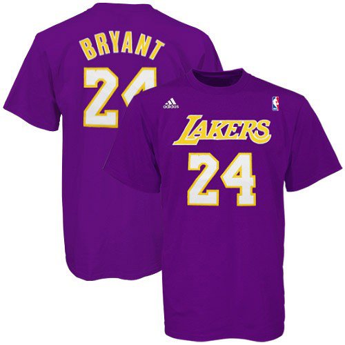 Kobe Bryant adidas Purple Lakers T-Shirt