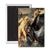 The Kidnapping of Ganymede by Peter Paul.. - 3x2 inch Fridge Magnet - large magnetic button - Magnet