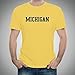 UGP Campus Apparel AS01 - Michigan Wolverines Basic Block T-Shirt - Medium - Daisy