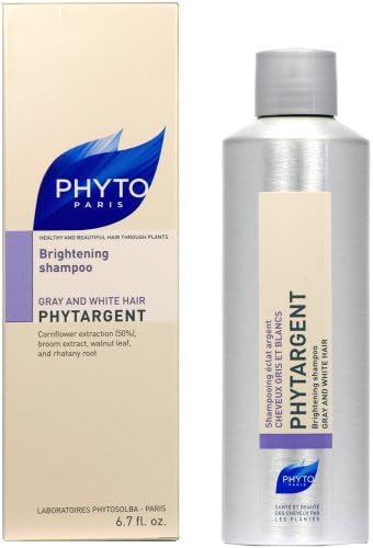 Phyto Phytargent Whitening Shampoo for Unisex, 6.7 Ounce (2 Pack)