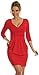 Glamour Empire. Women's Wrap V-Neck Jersey Pencil Dress with Pockets 50% OFF. 236