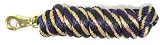 41dWgZEj2mL. SL160  Hamilton Extra Heavy Poly Rope Lead with Bull Snap, Dark Green/Tan/Purple Striped Pattern Weave, 5/8 Thick x 10 Long Reviews