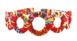 L. Erickson USA 100% Silk Print Wrapped Circles Headband - First Date