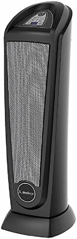NEW! "ELITE Collection" Save-Smart Technology Ceramic Tower Heater with Remote Control for quick Warmth with Fan-powered delivery, Black Finish