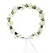 AWAYTR Flower Wreath Headband Floral Crown Garland Halo for Wedding Festivals