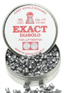 JSB Diabolo Exact .177 Cal, 8.4 Grains, Domed, 500/Tin