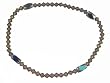 Anklet - A86 - Stretch - Swarovski (tm) Crystal and Fire Polished Glass Beads ~ Smoky Quartz