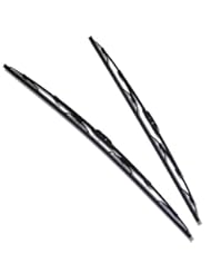 Automotive Parts and Accessories: TuningPros WBMP-24-19 Metal Frame Windshield Wiper Blade For Bayonet Arm, Pin Arm and J Hook, 24" (600mm) Driver Side & 19" (475mm) Passenger Side, Set of 2 - TuningPros