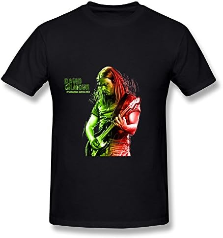 YQY Popular Singer David Gilmour Logo T Shirt For Men Black S