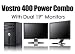Dual Monitor Power Combo Set - Dell Vostro 400 Mini Tower with two 19
