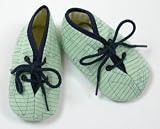 Jean Bourget Lime/Navy Stripe Shoes