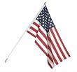 Heath Outdoor Kit with 6 Foot White Pole including 3 -by-5 Feet Poly/Cotton Flag #25117