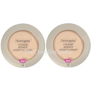 Neutrogena Mineral Sheers Classic #10 Ivory Powder Foundation SPF 20 (Ct. of 2)