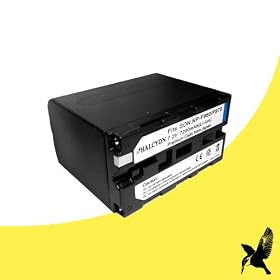 Halcyon 7200 mAH Lithium Ion Replacement Battery for Sony HVR-HD1000U Digital High Definition HDV Digital Camcorder and Sony NP-F970