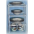 Grayline 40182, Medium Triple Stackable Shelves, White