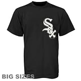 Chicago White Sox Black Big Sizes Wordmark T-shirt