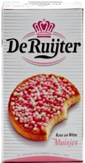 Pink & White Sugared Aniseed (Rose En Witte Muisjes) - 9.88oz (Pack of 1)