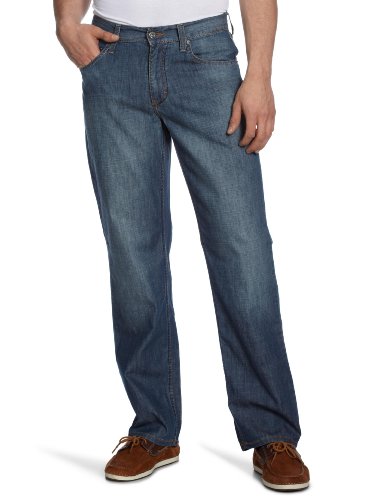 MUSTANG Jeans Herren Jeans Normaler Bund 3169-5427, Gr. 34/32, Blau (bleach used 041) Preisvergleich