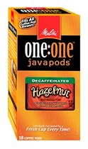 Melitta One:One Java Pods, Hazelnut Creme Decaffeinated Coffee, 18-Count Boxes (Pack of 4)