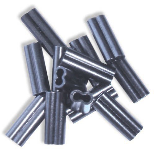 Copper Double Barrel Crimp Sleeves for Monofilament Fishing Leader Line (1.8mm-2.5mm ID)
