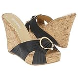Groove Women's Rain Satin Slide Wedge Sandal