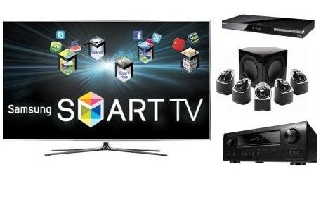 Denon AVR2112CI Integrated Network A/V Surround Receiver with Samsung UN55D8000 55-Inch 1080p 240Hz 3D LED HDTV and Samsung BD-D5500 3D Blu-ray Disc Player and Mirage MX 5.1 Home Theater System