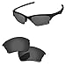 PapaViva Replacement Lenses for Oakley Half Jacket XLJ Black Grey - Polarized