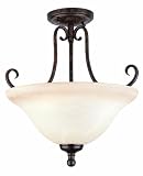 Brandywine Semi Flush Mount in New Tortoise Shell