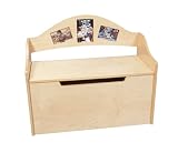 Toy Box Bench with Photo Forms- Natural, by Gift Mark