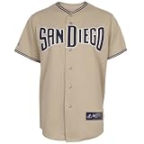 MLB Men's San Diego Padres 2010 RC Synthetic Replica Jersey, Road Khaki, XL