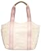 Bally Taby Cream Leather and Pink Fabric Shoulder Bag TABY-WH