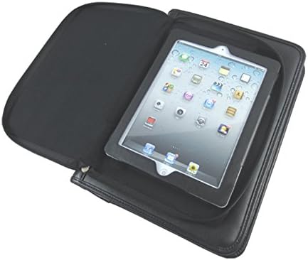 eFolio(TM) All in One Executive Business Portfolio with a Notepad and a Detachable Protectve tablet case. Protective Carry Case for Apple iPad, iPad 2, iPad 3, iPad Air and Samsung Galaxy.