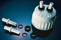 Nalgene Barbed Bulkhead Fittings; Tubing Size: 1/4in.