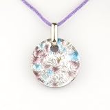 Murano Glass Pendant Jewelry - Mila Purple/Silver