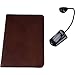 Kindle 2 Duomo Leather Sleeve Case Cover (Brown) with Mighty Bright XtraFlex Reading ...