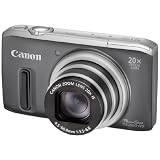 Canon PowerShot SX 260 HS Digitalkamera (GPS, 12,1 Megapixel, 20-fach opt. Zoom, 7,6 cm (3 Zoll) Display, bildstabilisiert) grauvon "Canon"
