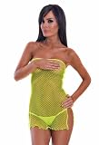 Fishnet tube dress with side slit Choose your color