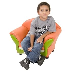 Kids Chair and Seating - Vinyl Upholstered Kid's Lounge Chair - KG-BK06-S010-GG